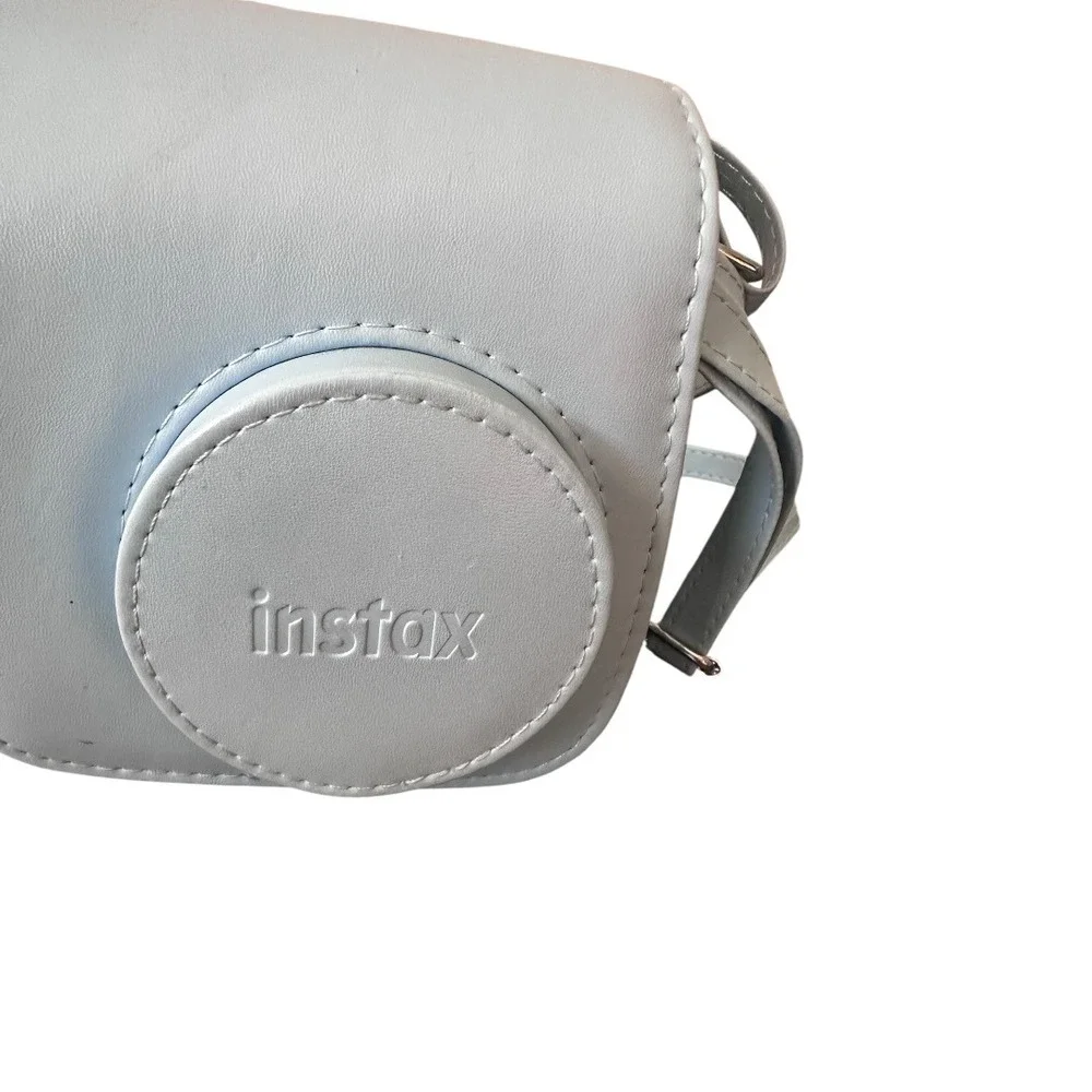 Fujifilm Instax Mini Camera Case Light Blue‎ Synthetic Leather Crossbody Strap